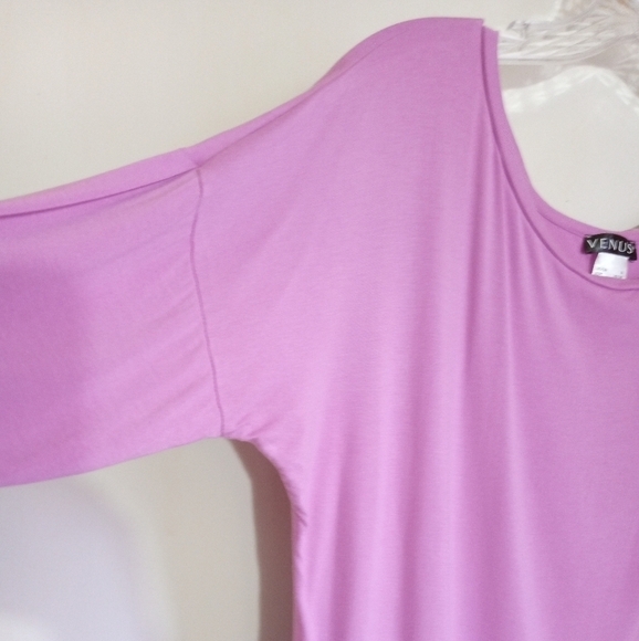 Venus drop shoulder high low long sleeve top women's size small - Picture 4 of 8